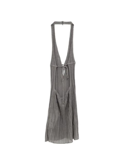 Gimaguas Rei halter-neck open-back mini dress - Grey - zdjęcie produktu nr 1