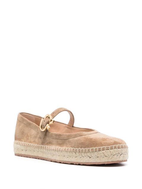 Gianvito Rossi Elda Mary-Jane espadrilles - Brown
