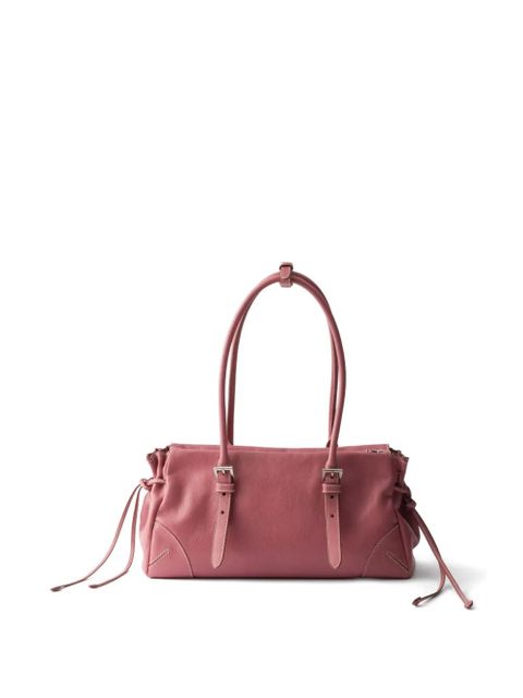 Prada medium leather tote bag - Pink