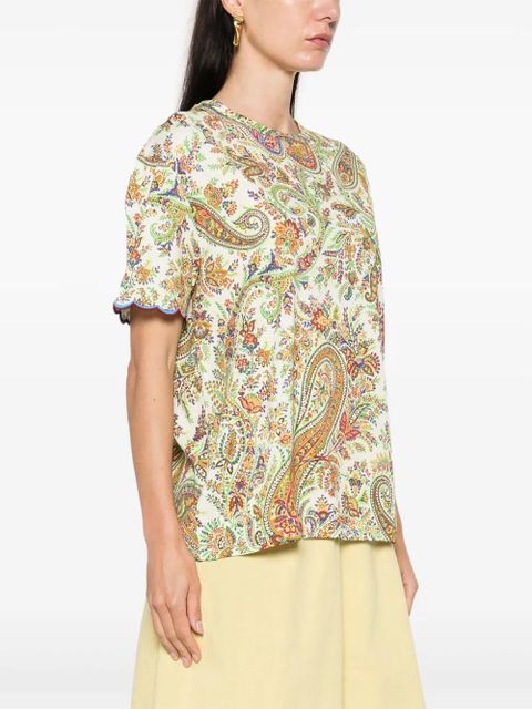 ETRO paisley-print cotton T-shirt - Green