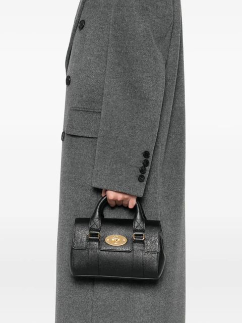 Mulberry turnlock-top leather tote bag - Black - zdjęcie produktu nr 2