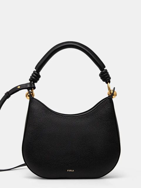 Furla torebka skórzana kolor czarny WB01489.BX0176.O6000