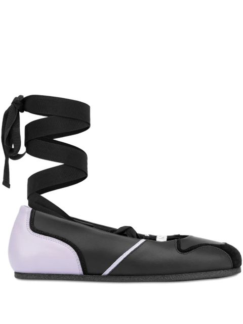 Moschino panelled ballet flats - Black - zdjęcie produktu nr 1