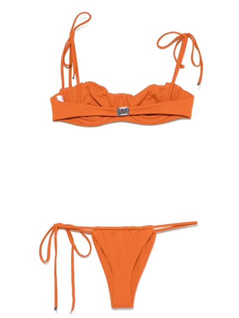 The Attico ruched-detailing bikini - Orange - zdjęcie produktu nr 2