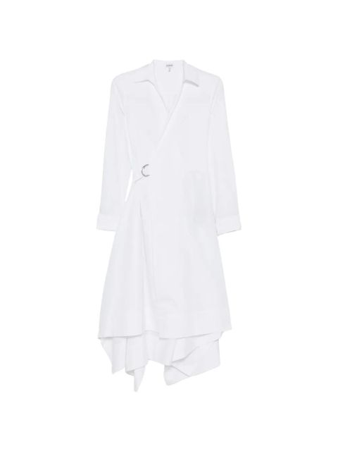 LOEWE V-neck midi dress - White - zdjęcie produktu nr 1