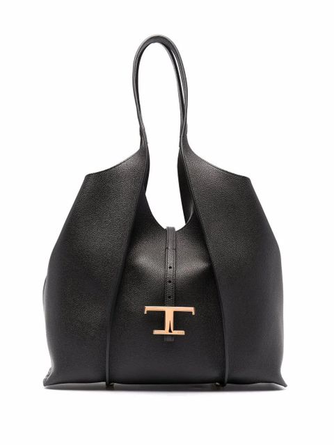 Tod's logo-plaque tote bag - Black - zdjęcie produktu nr 1