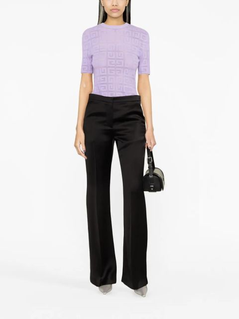 Givenchy flared cotton trousers - Black