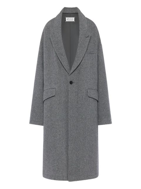 Maison Margiela single-breasted coat - Grey - zdjęcie produktu nr 1