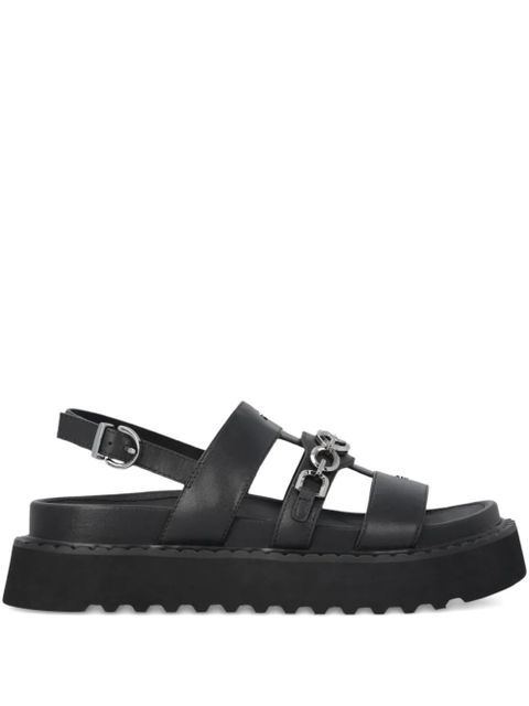 PINKO chain-detail leather sandals - Black - zdjęcie produktu nr 1