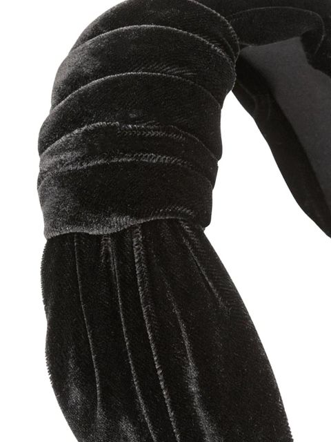 Jennifer Behr Helene knotted headband - Black - zdjęcie produktu nr 2