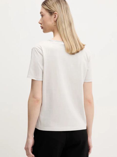 Desigual t-shirt bawełniany MICKEY JOKER damski kolor biały 25SWTKAG