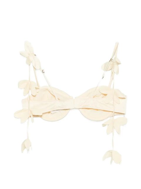ROTATE BIRGER CHRISTENSEN floral-applique bra - Neutrals - zdjęcie produktu nr 2