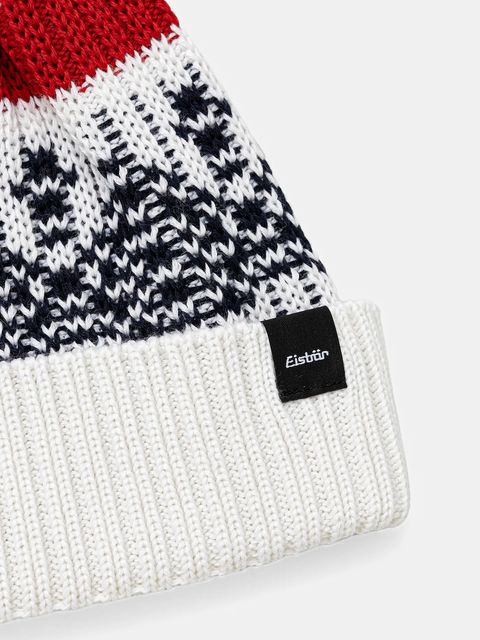 Eisbar czapka z dodatkiem wełny Norrak Pompon MÜ kolor biały E30982