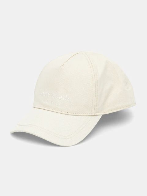 Kate Spade czapka z daszkiem damska kolor beżowy gładka 29KS1004647