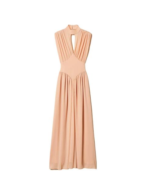 TWINSET gathering-detail maxi dress - Neutrals - zdjęcie produktu nr 1
