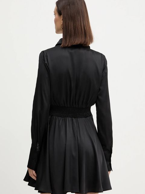 Guess sukienka CONCETTA kolor czarny mini rozkloszowana W5YK00 WF1T2