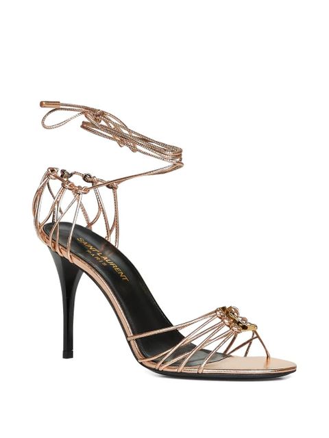 Saint Laurent Babylone strappy sandals - Pink - zdjęcie produktu nr 2