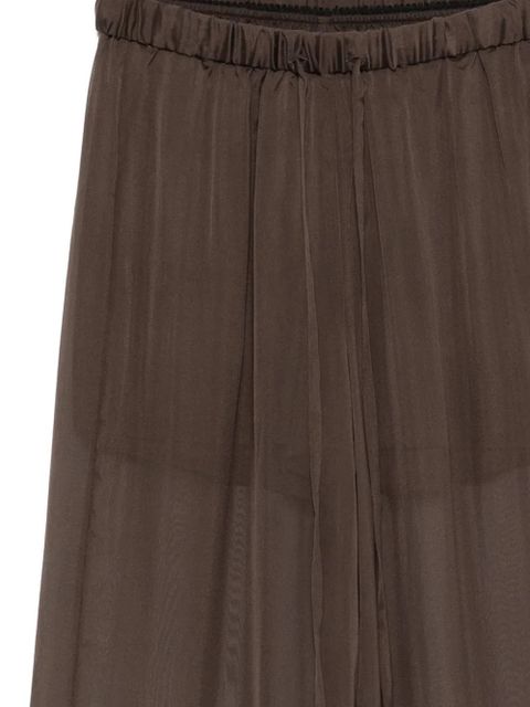 Alysi drawstring palazzo pants - Brown