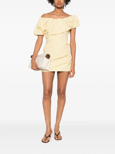 Paris Georgia Rio puff-sleeve mini dress - Yellow - zdjęcie produktu nr 2
