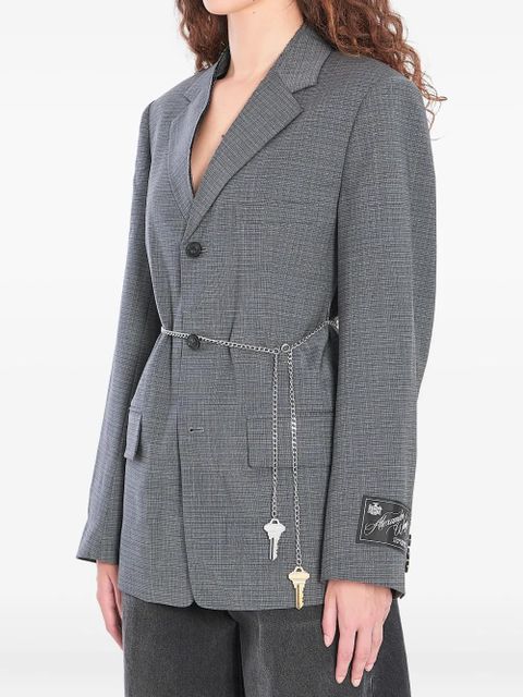 Alexander Wang detachable chain-link blazer - Grey - zdjęcie produktu nr 2