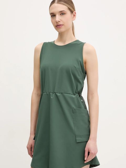 Helly Hansen sukienka sportowa Viken kolor zielony mini prosta 62820 - zdjęcie produktu nr 1