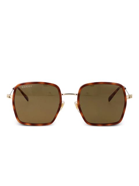 Gucci Eyewear Interlocking G sunglasses - Brown - zdjęcie produktu nr 1
