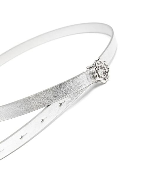 Maje Clover slim leather belt - Silver - zdjęcie produktu nr 2