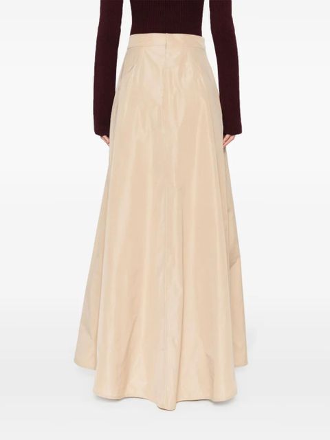 Jil Sander flared maxi skirt - Neutrals