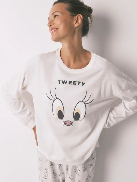 women'secret piżama bawełniana damska kolor beżowy bawełniana 3132125 - zdjęcie produktu nr 2