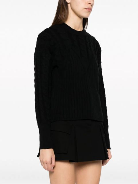 PINKO Armadillo ribbed-knit jumper - Black
