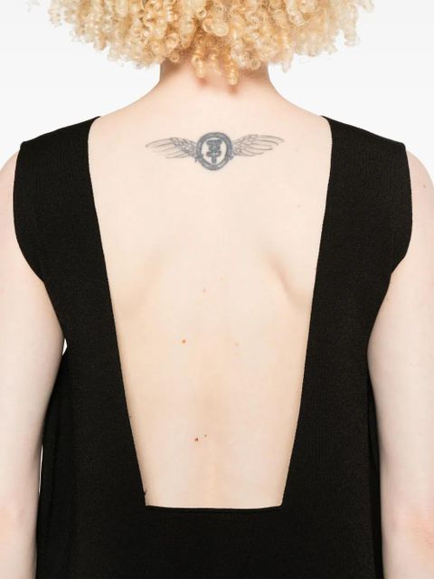 KHAITE Malik midi dress - Black