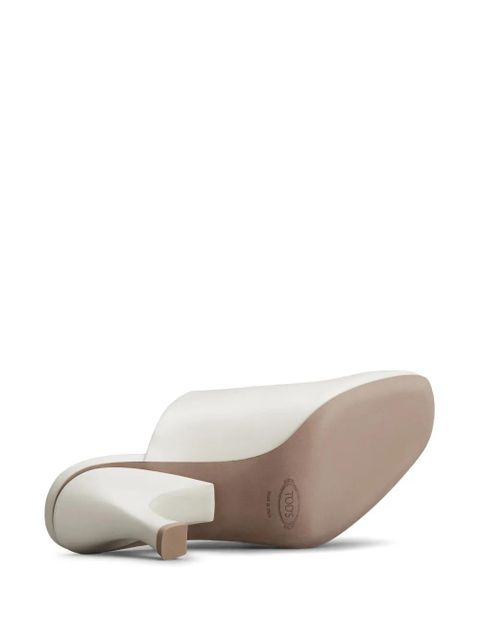 Tod's 65 leather mules - White - zdjęcie produktu nr 2
