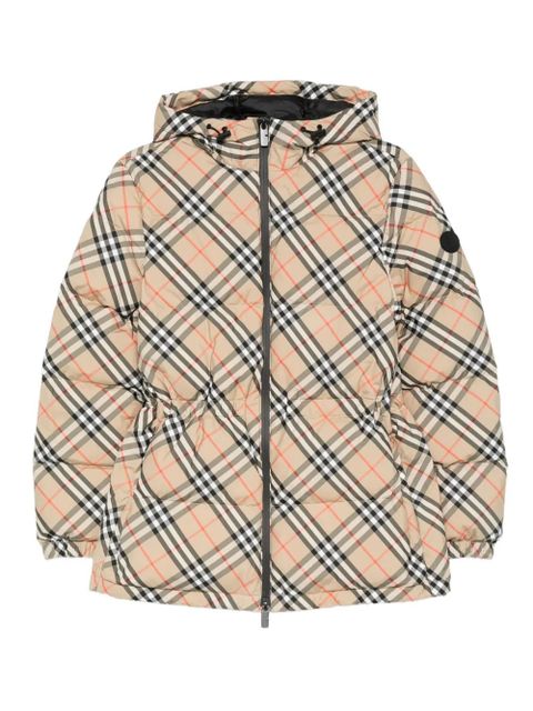 Burberry Vintage Check pattern puffer jacket - Neutrals - zdjęcie produktu nr 1