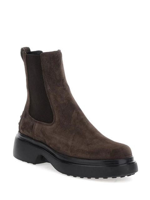 Tod's elastic-panel chelsea boots - Brown - zdjęcie produktu nr 2
