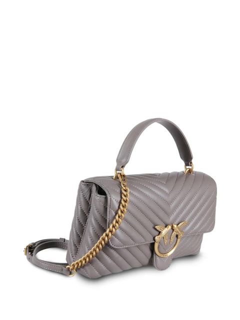 PINKO chevron-pattern clutch bag - Grey