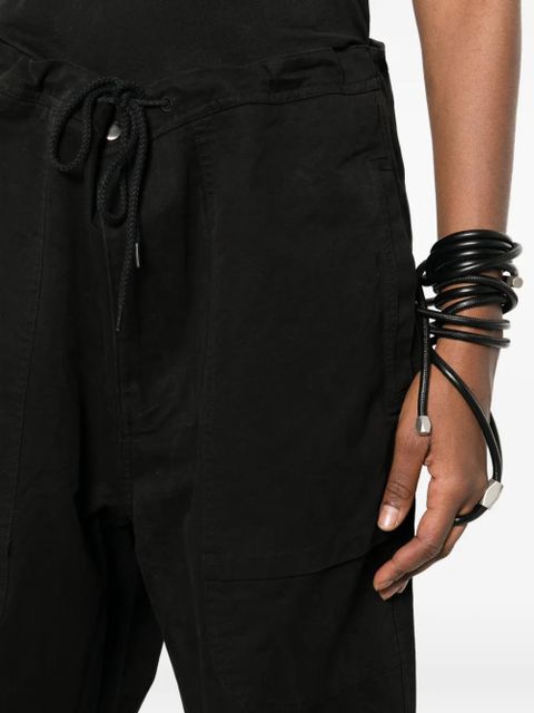 ENTIRE STUDIOS drawstring cargo trousers - Black