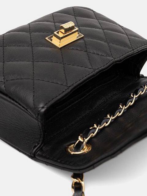 Answear.LAB torebka skórzana kolor czarny