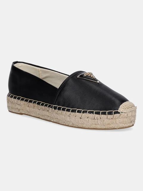 Guess espadryle JOLANDY kolor czarny FLJLND LEA14 - zdjęcie produktu nr 1