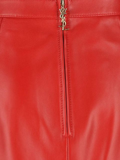 Saint Laurent zip skirt - Red