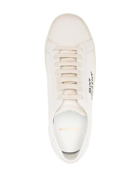 Saint Laurent Court Classic canvas sneakers - Neutrals
