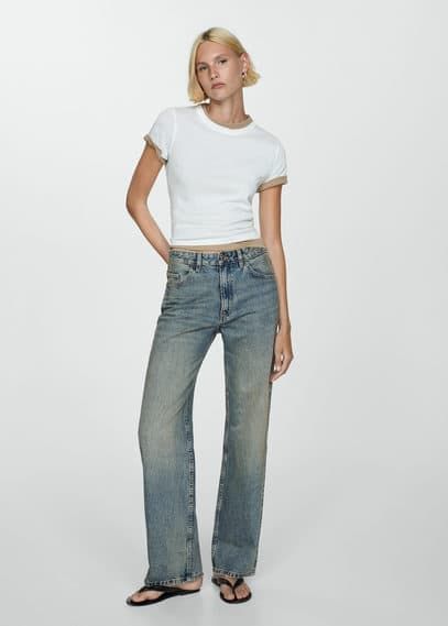 Dżinsy Miami o prostym kroju ze średnim stanem