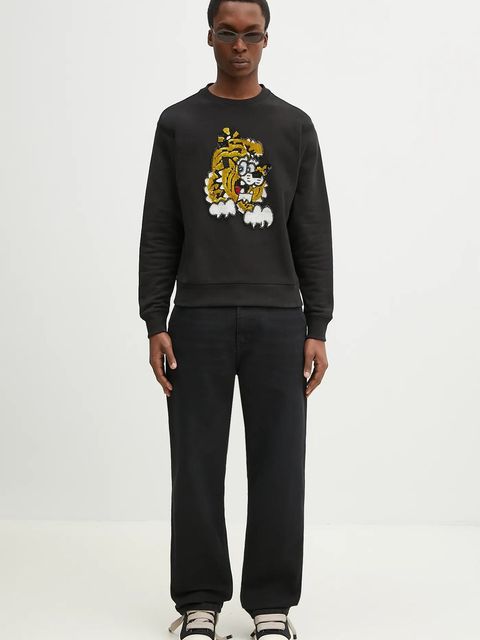 Kenzo bluza bawełniana x Verdy kolor czarny z aplikacją FF58SW2764MC.99J