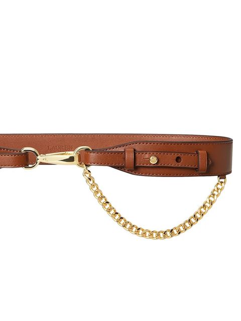 Lauren Ralph Lauren pasek skórzany damski kolor brązowy 412P03413 - zdjęcie produktu nr 2