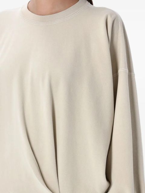 MARANT ÉTOILE twist-detail crew-neck sweatshirt - Neutrals