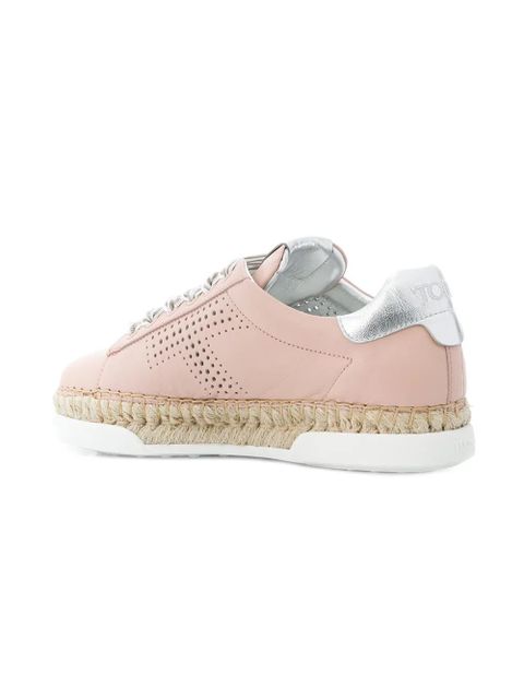 Tod's lace up espadrille sneakers - Pink