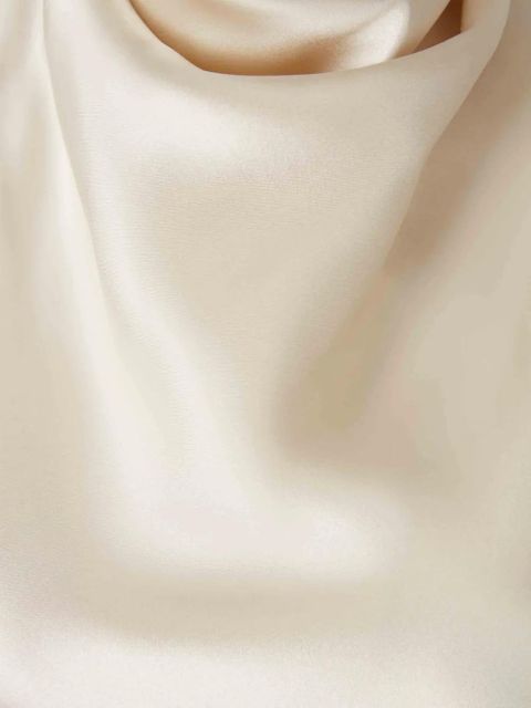 Balmain cowl-neck open-back top - Neutrals