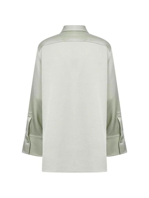 Jil Sander wide-cuff shirt - Green - zdjęcie produktu nr 2