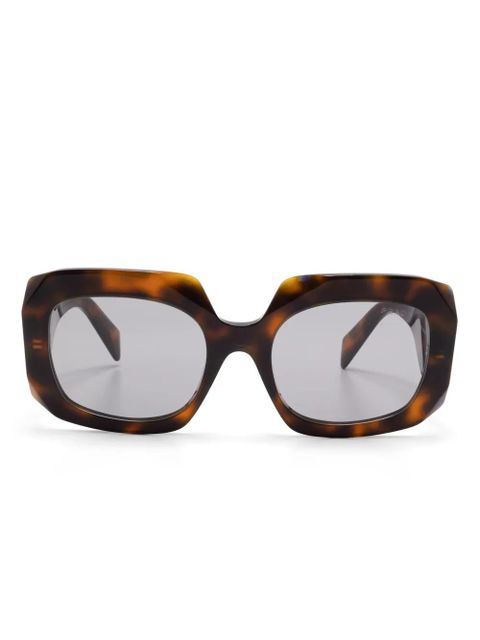 Prada Eyewear oversize-frame sunglasses - Brown - zdjęcie produktu nr 1