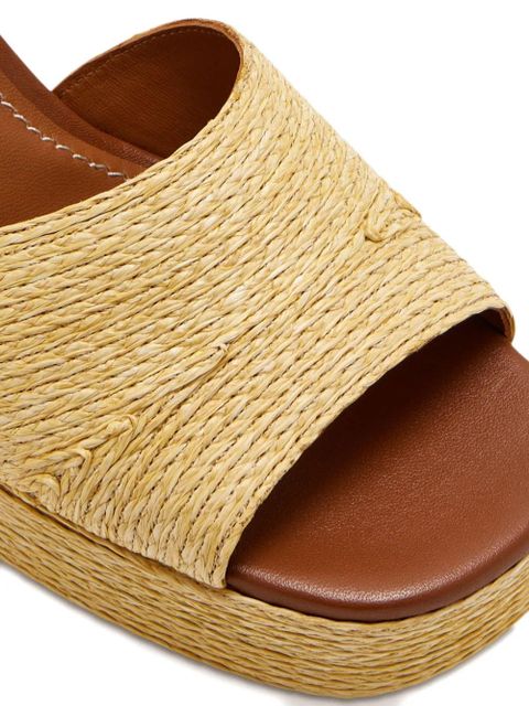 STAUD 90mm Jodie raffia platform sandals - Neutrals - zdjęcie produktu nr 2