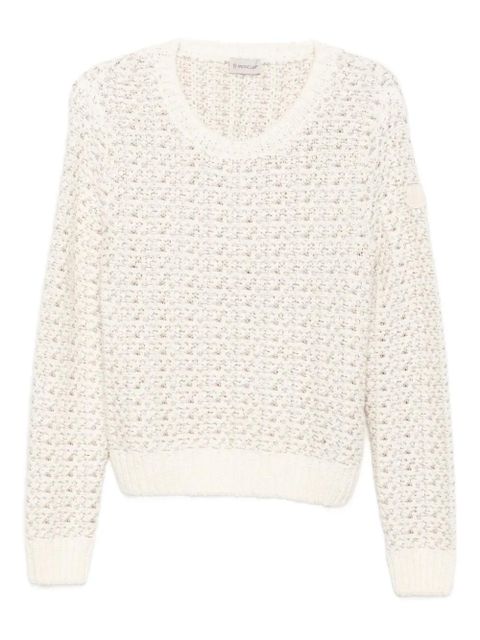 Moncler long-sleeved crew neck sweatshirt - Neutrals - zdjęcie produktu nr 1